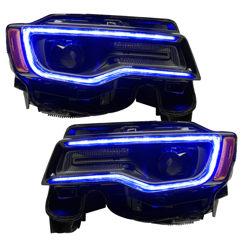 Oracle 1421 Jeep Grand Cherokee Dynamic Headlight DRL Upgrade Kit  ColorSHIFT Dynamic - 1284-332