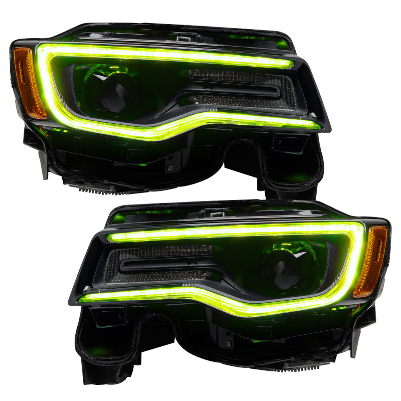 Oracle 1421 Jeep Grand Cherokee Dynamic Headlight DRL Upgrade Kit  ColorSHIFT Dynamic - 1284-332