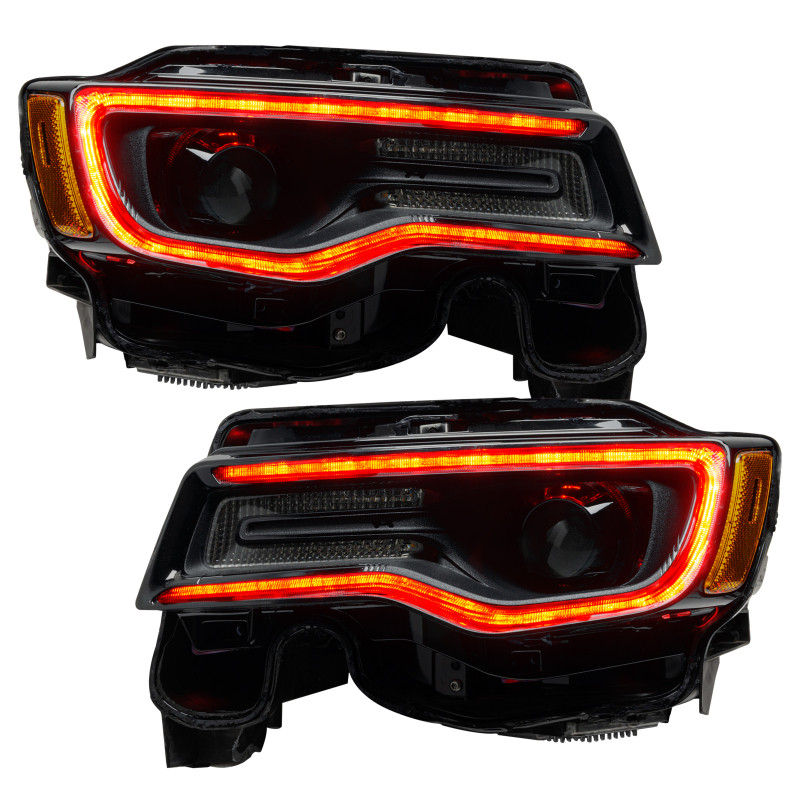 Oracle 1421 Jeep Grand Cherokee Dynamic Headlight DRL Upgrade Kit  ColorSHIFT Dynamic - 1284-332