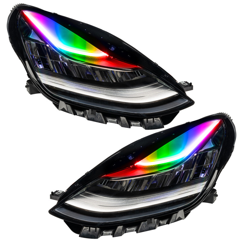 Oracle 17-21 Tesla Model 3 Headlight DRL Upgrade Kit - ColorSHIFT 2 - 1286-333