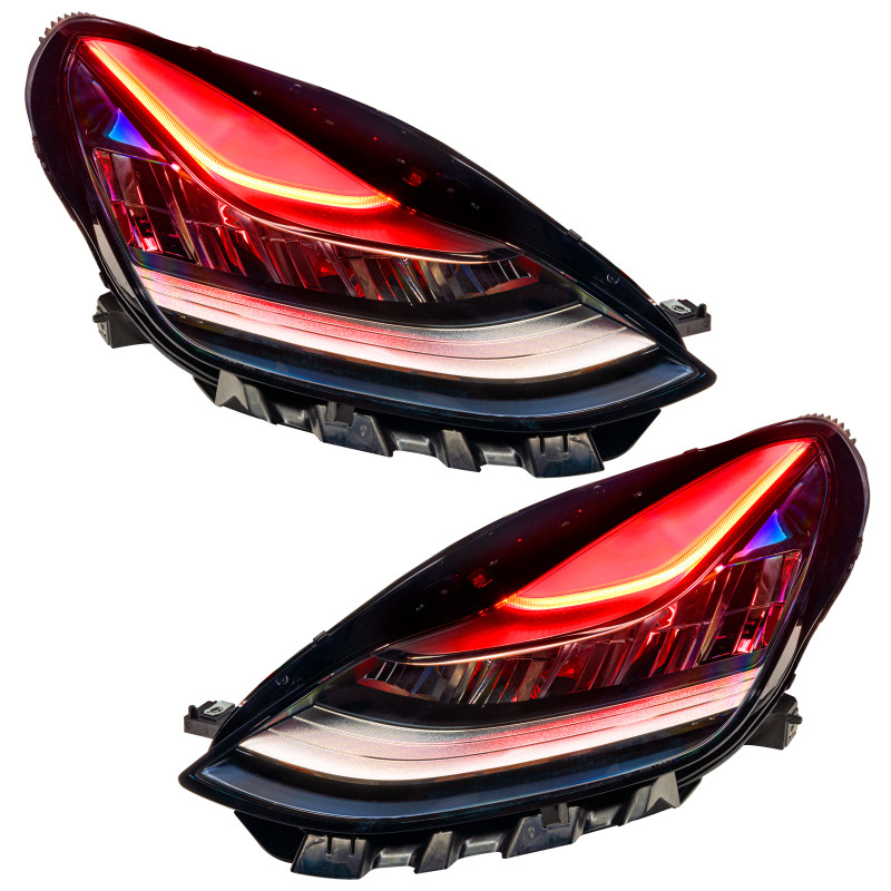 Oracle 17-21 Tesla Model 3 Headlight DRL Upgrade Kit - ColorSHIFT w/ Simple Controller - 1286-504