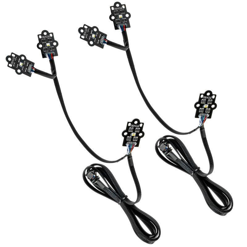 Oracle 19-21 GMC Sierra 1500 RGB+W Headlight DRL Upgrade Kit - ColorSHIFT w/o Cntrl - 1287-334