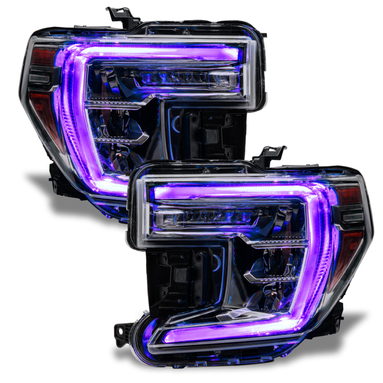 Oracle 19-21 GMC Sierra 1500 RGB+W Headlight DRL Upgrade Kit - ColorSHIFT w/o Cntrl - 1287-334
