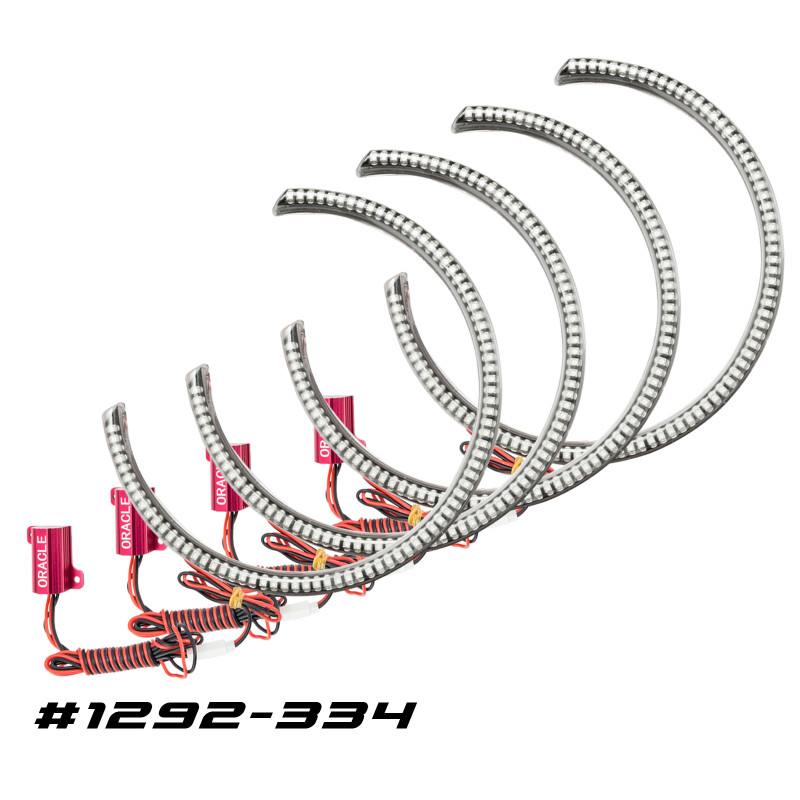 Oracle Dodge Challenger 08-14 LED Waterproof Halo Kit - ColorSHIFT w/o Controller - 1292-334