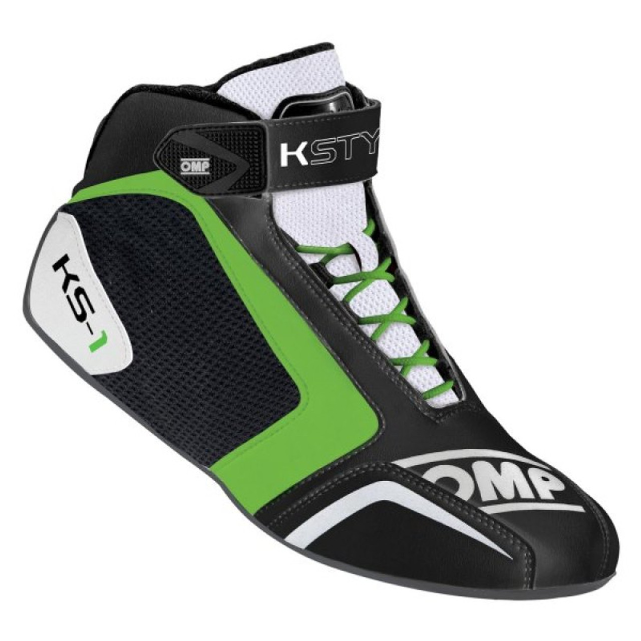 OMP KS-1 Shoes Black/White/Green - Size35 - KC0-0815-A01-270-35