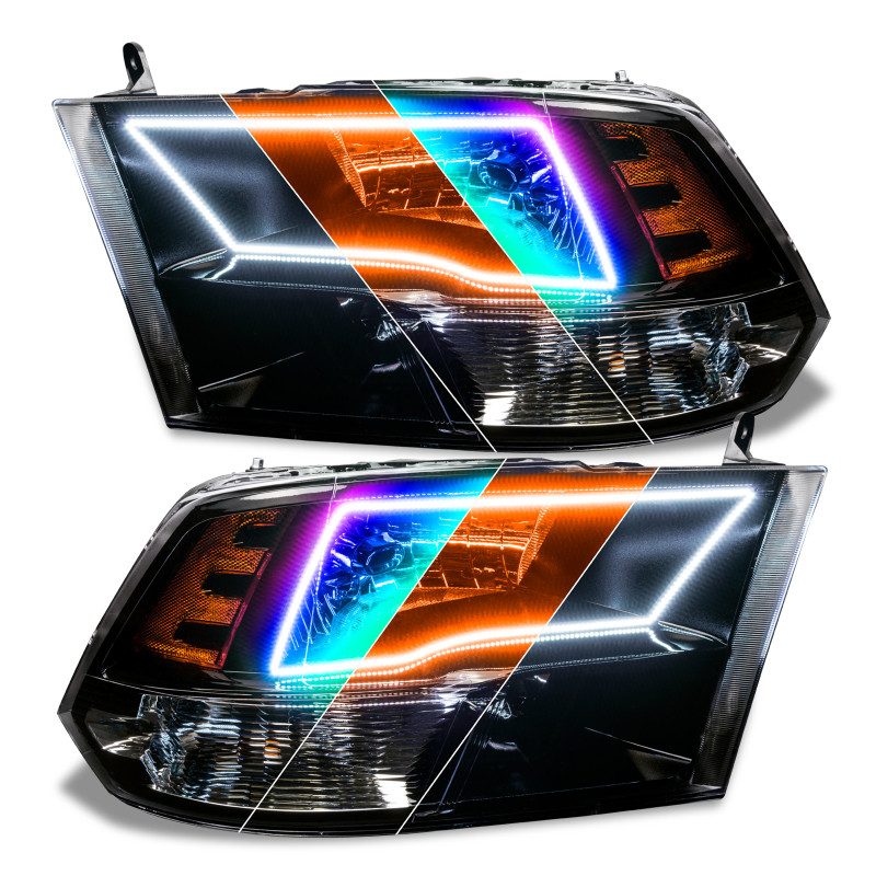 Oracle 09-18 Dodge Ram Switchback Quad Headlight Halo Kit - RGB+A + w/ 2.0 Controller - 1328-333