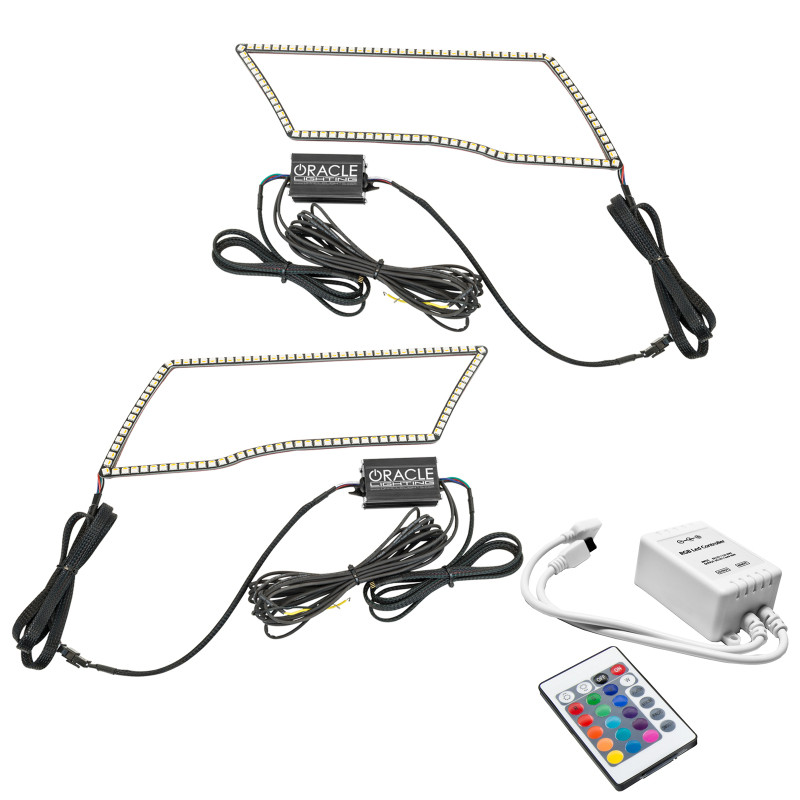 Oracle 09-18 Dodge Ram RGB+A + Switchback Quad Headlight Halo Kit w/ Simple Controller - 1328-504