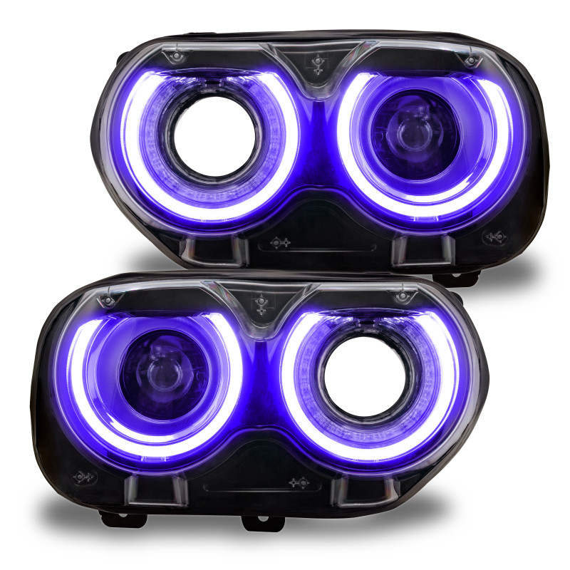 Oracle 15-21 Dodge Challenger RGB+W Headlight DRL Upgrade Kit - ColorSHIFT 2 - 1329-333
