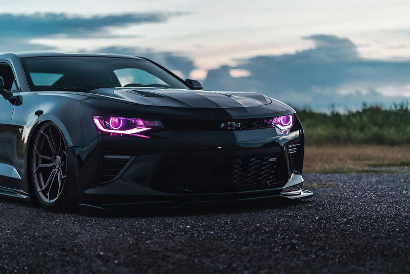 Oracle 16-18 Chevy Camaro RGB+W Headlight DRL  Kit - ColorSHIFT w/ Simple Controller - 1345-504