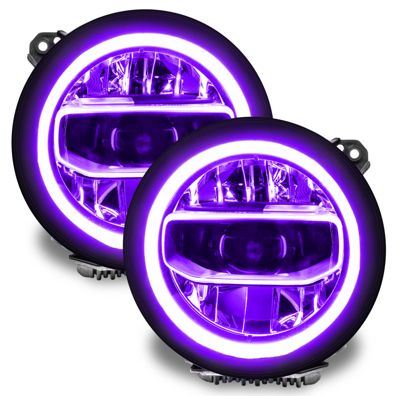 Oracle Jeep Wrangler JL/Gladiator JT RGB+W Headlight DRL Upgrade Kit - ColorSHIFT - 1346-330