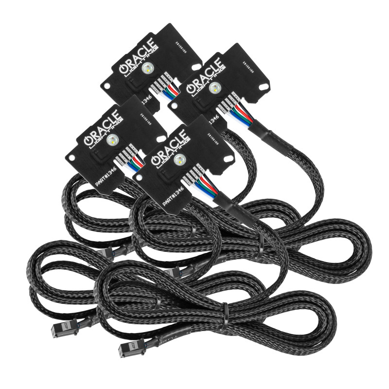 Oracle Jeep Wrangler JL/Gladiator JT RGB+W Headlight DRL Kit - ColorSHIFT w/o Cntrl - 1346-334