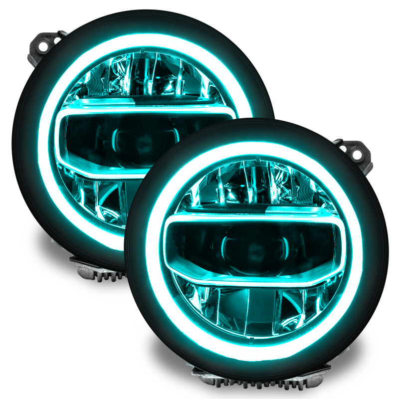 Oracle Jeep Wrangler JL/JT RGB+W Headlight DRL  Kit - ColorSHIFT w/ Simple Controller - 1346-504