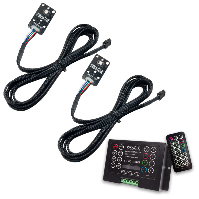 Oracle 20-21 Toyota Supra GR RGB+A Headlight DRL Upgrade Kit - ColorSHIFT 2 - 1400-333