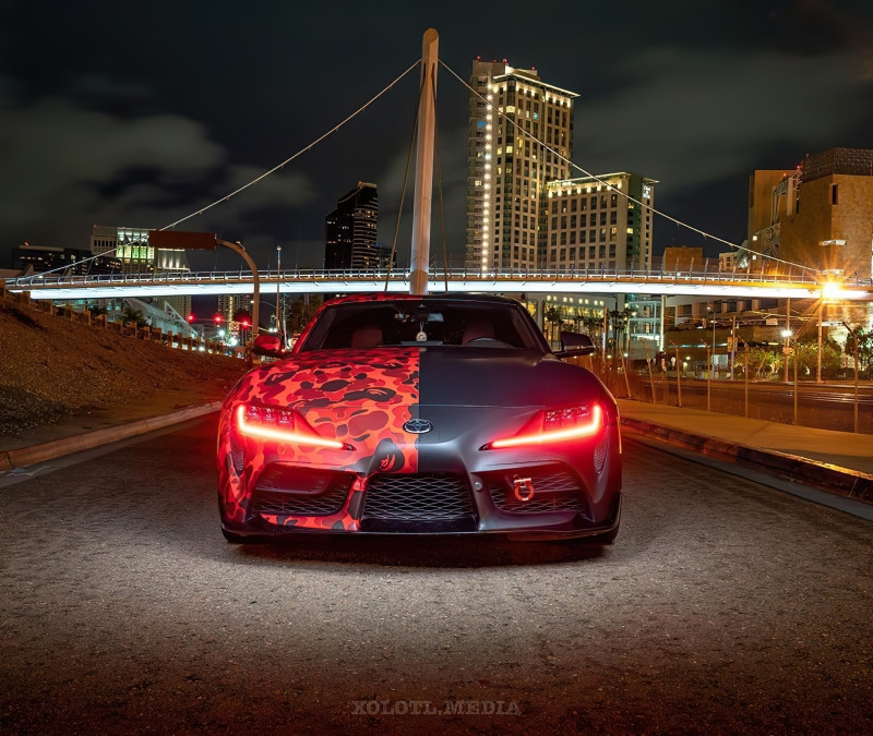 Oracle 20-21 Toyota Supra GR RGB+A Headlight DRL  Kit - ColorSHIFT w/ Simple Controller - 1400-504