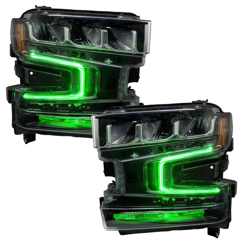 Oracle 19-21 Chevy Silverado 1500 RGB+W Headlight DRL Upgrade Kit - ColorSHIFT 2 - 1441-333