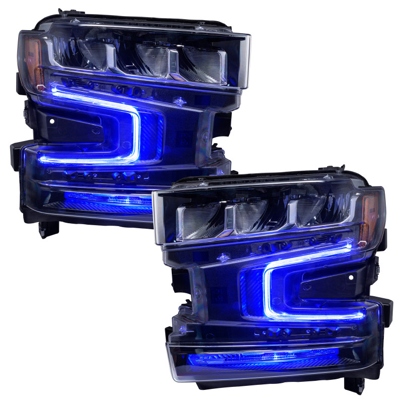 Oracle 19-21 Chevy Silverado 1500 RGB+W Headlight DRL Upgrade Kit - ColorSHIFT 2 - 1441-333