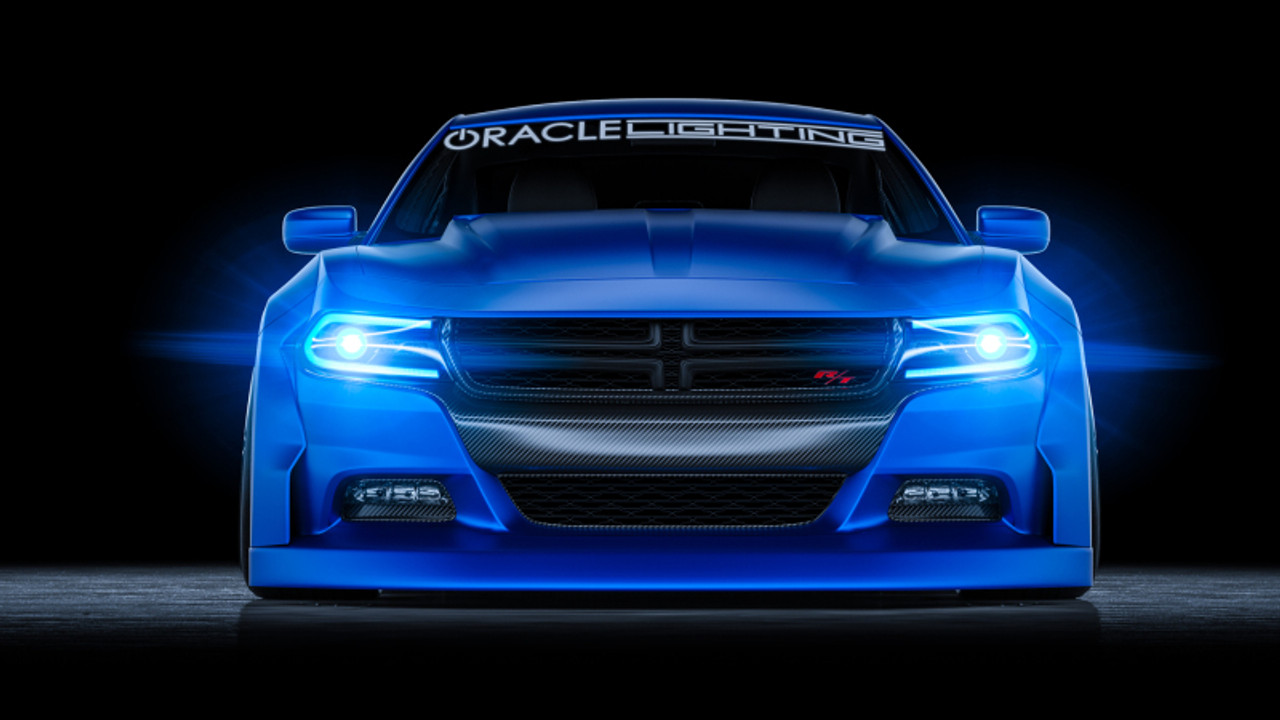 Oracle 15-21 Dodge Charger RGB+W DRL Headlight DRL Kit - ColorSHIFT w/ Simple Cntrl - 1443-504