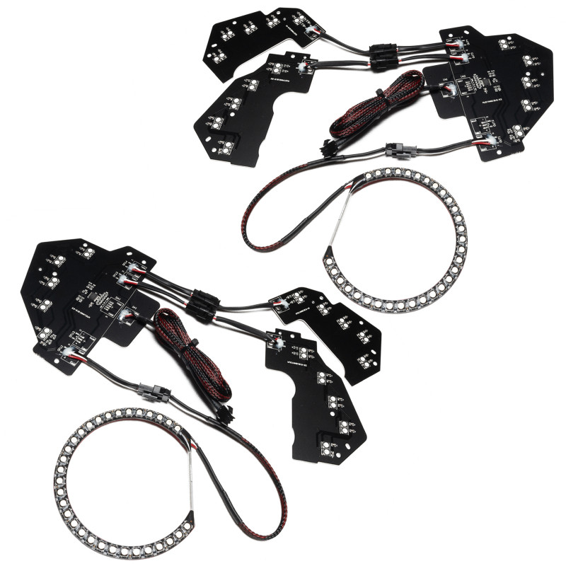 Oracle 18-21 Ford Mustang Dynamic DRL w/ Halo Kit & Sequential Turn Signal - ColorSHIFT - 1446-332