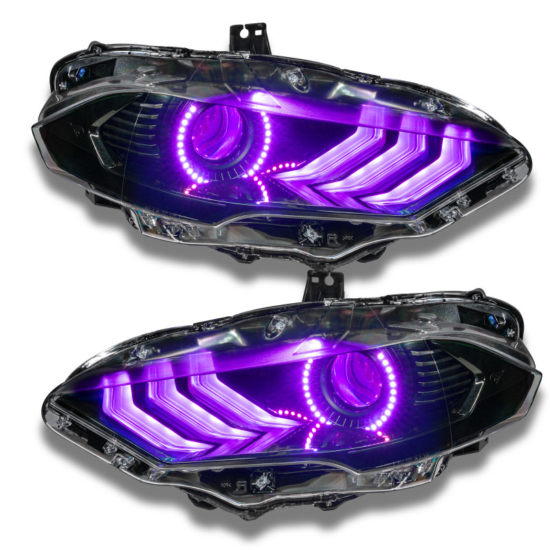 Oracle 18-21 Ford Mustang Dynamic DRL w/ Halo Kit & Sequential Turn Signal - ColorSHIFT - 1446-332