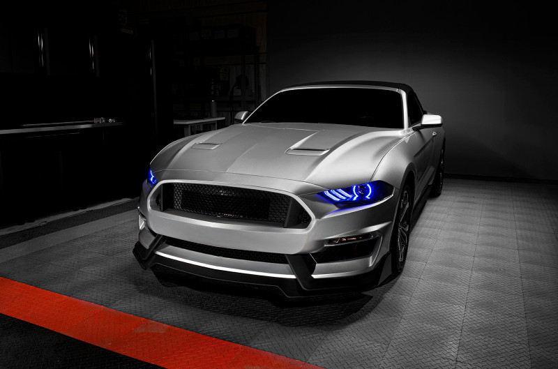 Oracle 18-21 Ford Mustang Dynamic DRL w/ Halo Kit & Sequential Turn Signal - ColorSHIFT - 1446-332