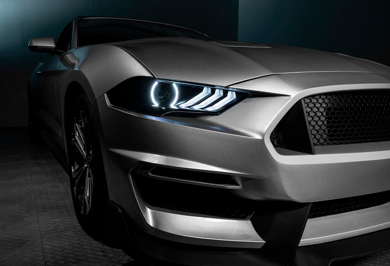 Oracle 18-21 Ford Mustang Dynamic DRL w/ Halo Kit & Sequential Turn Signal - ColorSHIFT - 1446-332