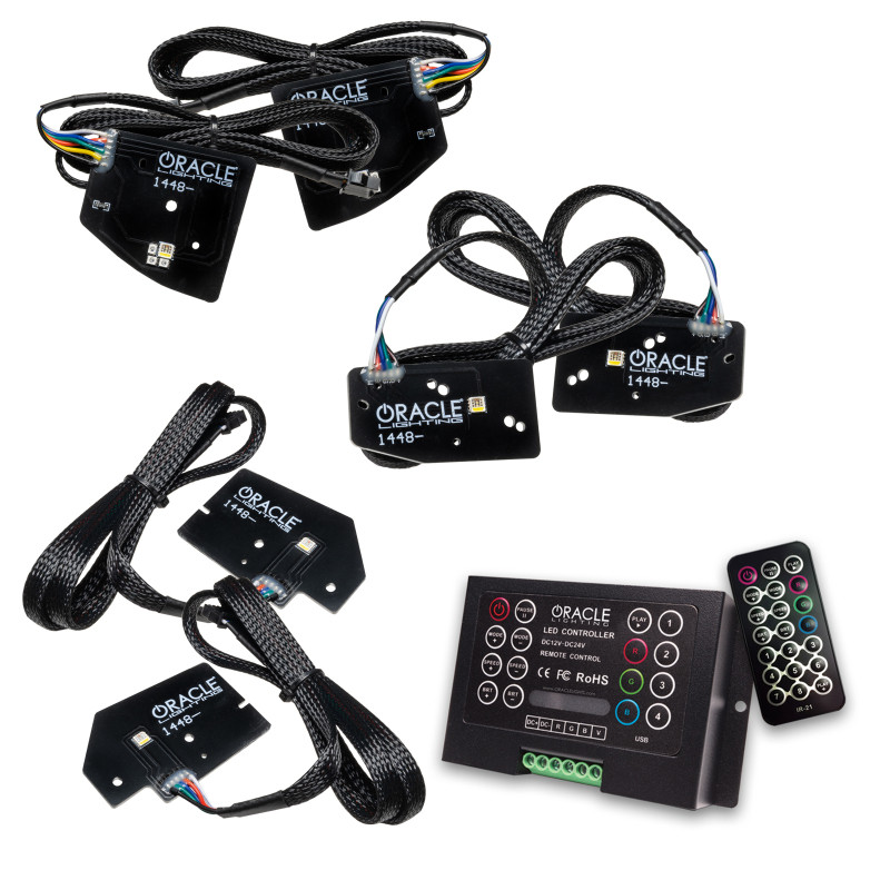 Oracle 19-21 RAM 1500 Projector LED Headlight DRL Kit - RGBW+A w/ 2.0 Controller - 1448-333