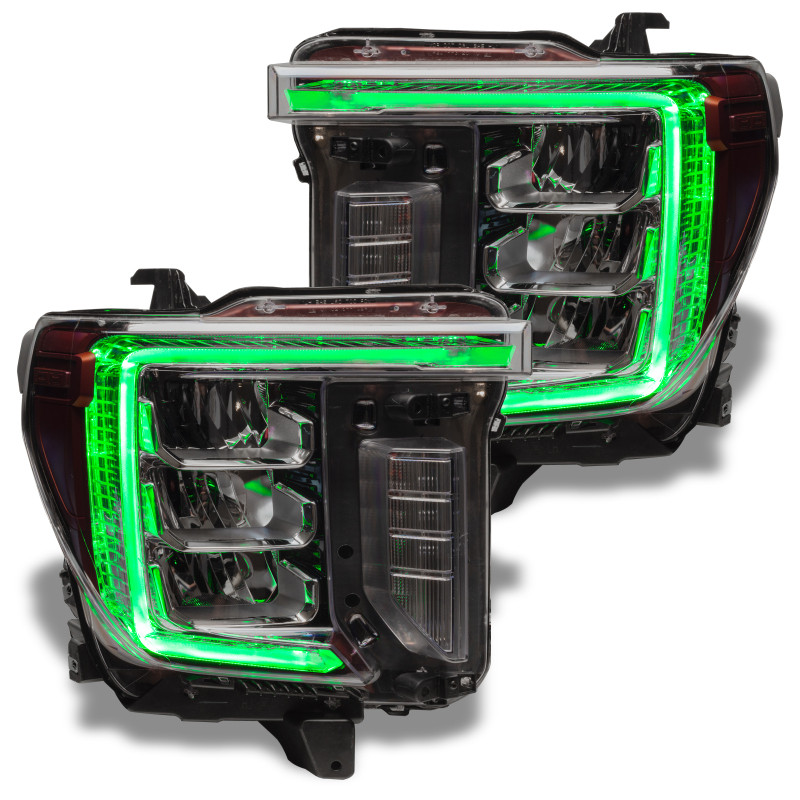 Oracle 20-21 GMC Sierra 2500/3500 HD RGB+W Headlight DRL Upgrade Kit - ColorSHIFT - 1451-330