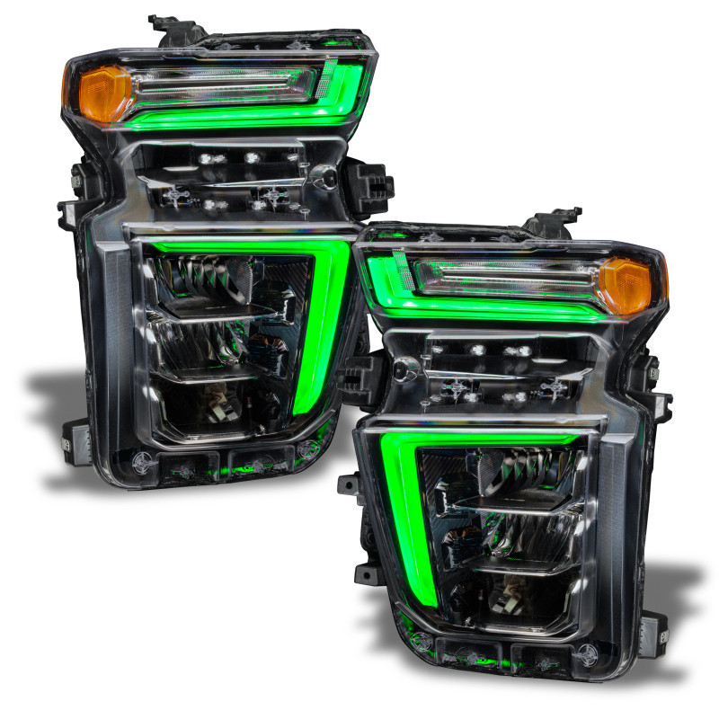Oracle 20-21 Chevy Silverado HD 2500/3500 RGB+W Headlight DRL Upgrade Kit - ColorSHIFT - 1452-330