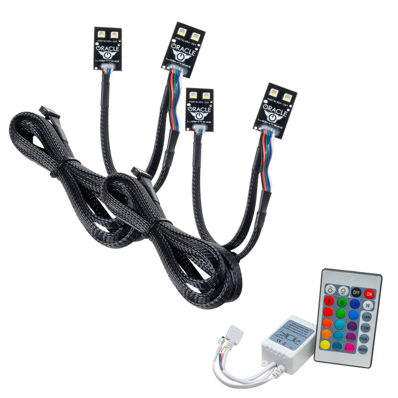 Oracle 2021 Ford Bronco Sport RGB+W Headlight DRL + Halo - w/ Simple Controller - 1454-504