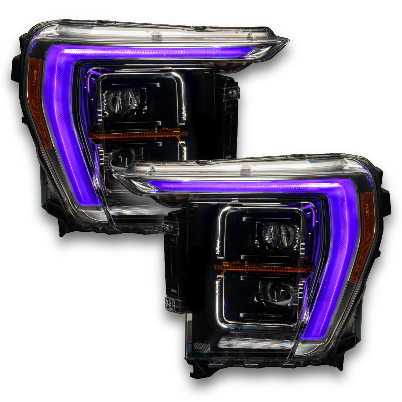 Oracle 21-22 Ford F-150 ColorSHIFT RGB+W Headlight DRL Upgrade Kit w/ 2.0 Controller - 1460-333