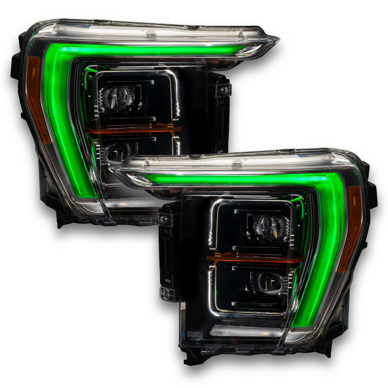 Oracle 21-22 Ford F-150 ColorSHIFT RGB+W Headlight DRL Upgrade Kit w/ No Controller - 1460-334