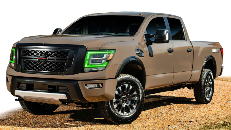 Oracle 21-22 Nissan Titan RGB+W Headlight DRL Upgrade - ColorSHIFT w/o Controller - 1463-334