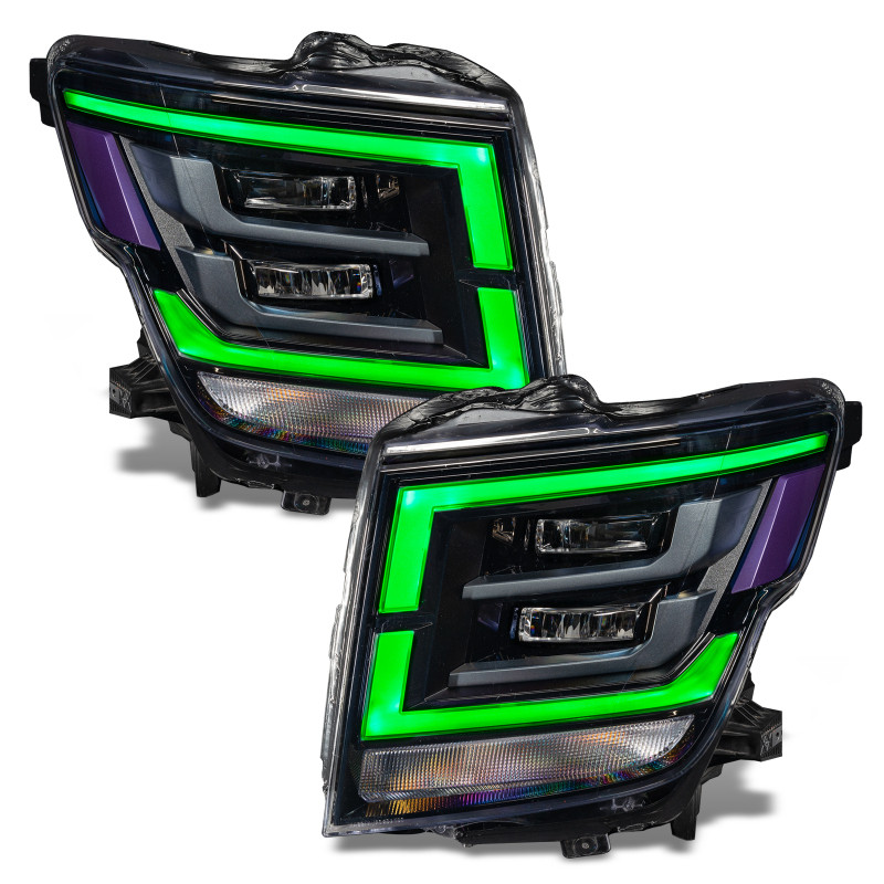 Oracle 21-22 Nissan Titan RGB+W Headlight DRL Upgrade - ColorSHIFT w/o Controller - 1463-334