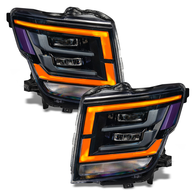 Oracle 21-22 Nissan Titan RGB+W Headlight DRL Upgrade - ColorSHIFT w/o Controller - 1463-334