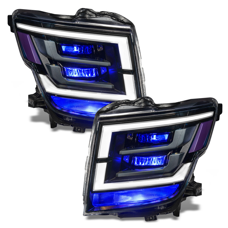 Oracle 21-22 Nissan Titan Demon Eye RGB Headlight Upgrade Kit - ColorSHIFT w/o Cntrl - 1464-334