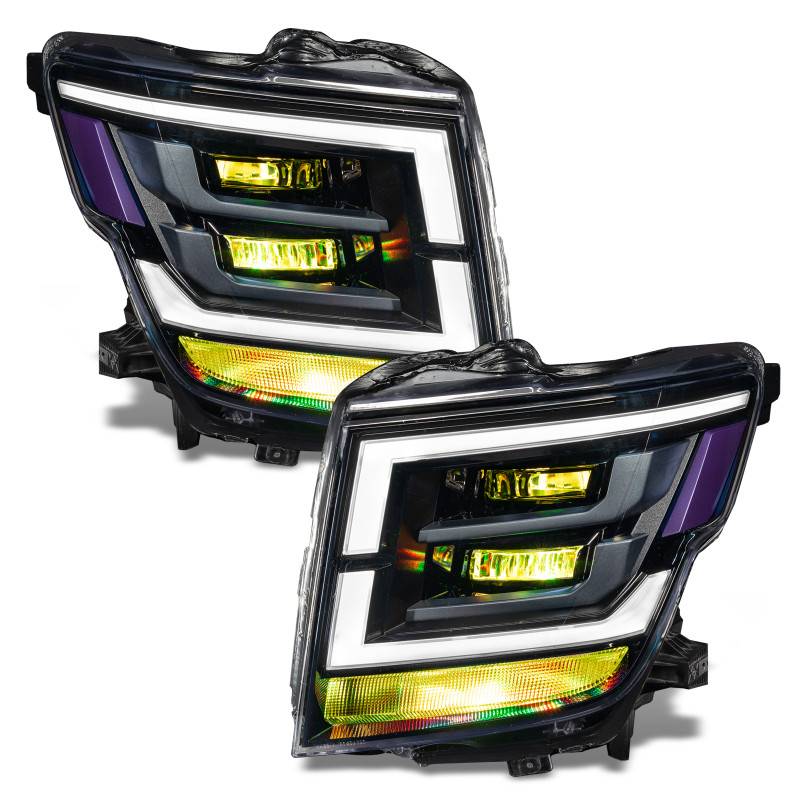 Oracle 21-22 Nissan Titan Demon Eye RGB Headlight Upgrade Kit - ColorSHIFT w/o Cntrl - 1464-334
