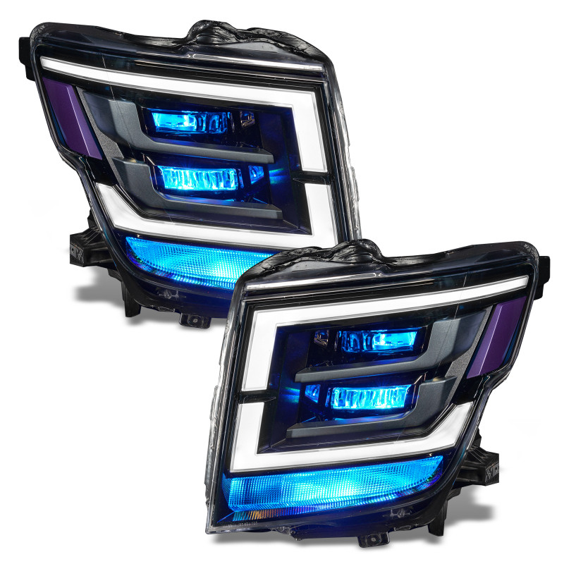 Oracle 21-22 Nissan Titan Demon Eye RGB Headlight Upgrade Kit - ColorSHIFT w/o Cntrl - 1464-334