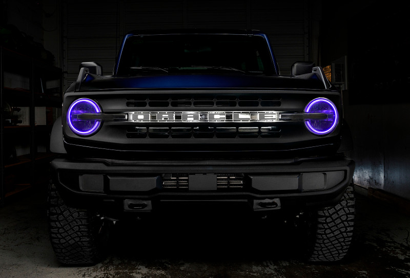 Oracle 2021 Ford Bronco DRL Upgrade w/ Halo Kit - ColorSHIFT w/ BC1 Controller - 1468-335