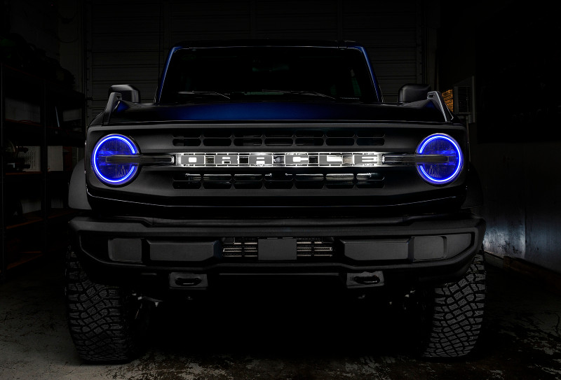 Oracle 2021 Ford Bronco DRL Upgrade w/ Halo Kit - ColorSHIFT w/ BC1 Controller - 1468-335