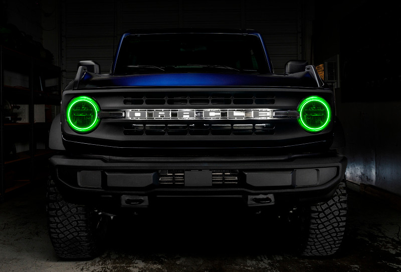Oracle 2021 Ford Bronco Base Headlight LED Halo Kit - ColorSHIFT - w/ RF Controller - 1470-330