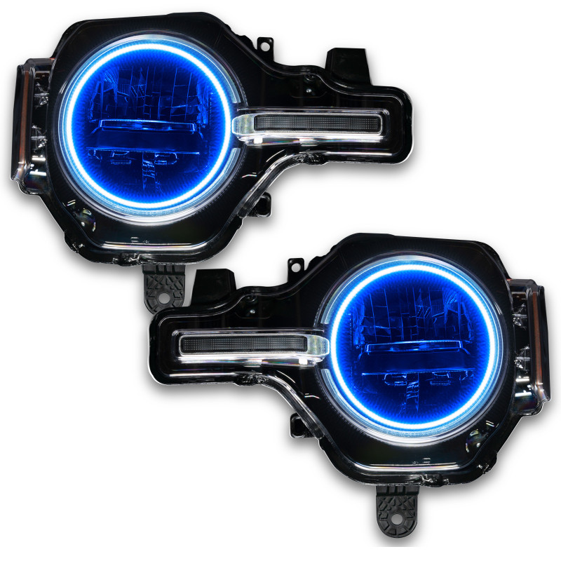 Oracle 2021 Ford Bronco Base Headlight LED Halo Kit - ColorSHIFT - w/o Controller - 1470-334