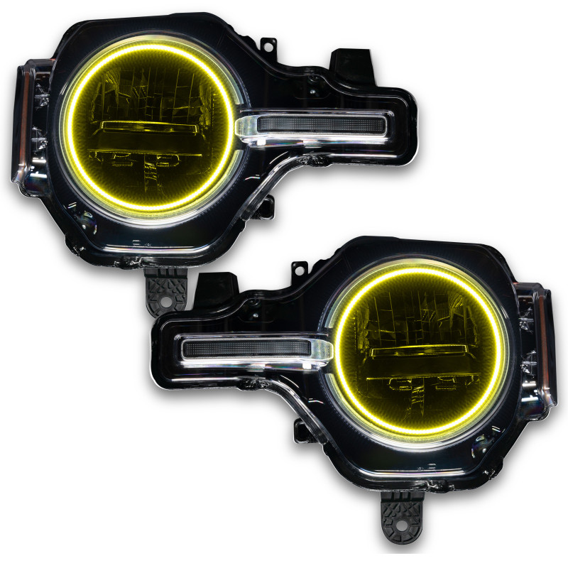 Oracle 2021 Ford Bronco Base Headlight LED Halo Kit - ColorSHIFT - w/ Simple Controller - 1470-504