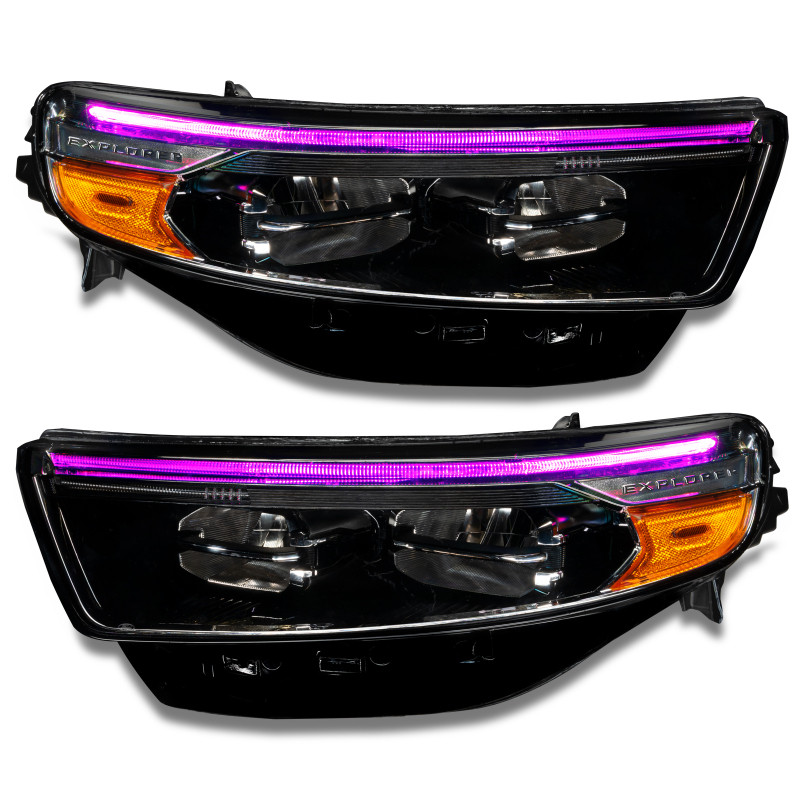 Oracle 20-22 Ford Explorer Dynamic RGB Headlight DRL Kit - - w/ 2.0 Controller - 1472-333