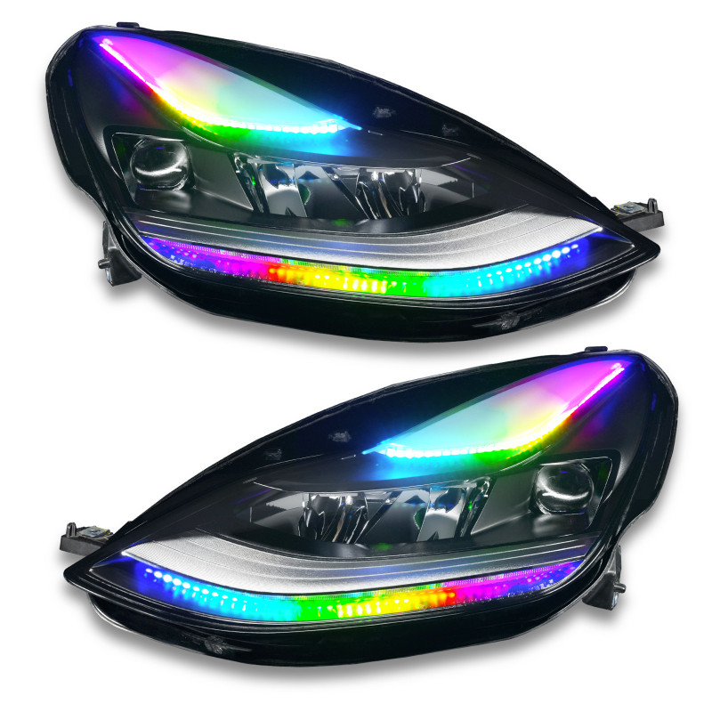 Oracle 2021+ Tesla Model 3 Dynamic ColorSHIFT  Headlight DRL Upgrade Kit - 1473-332