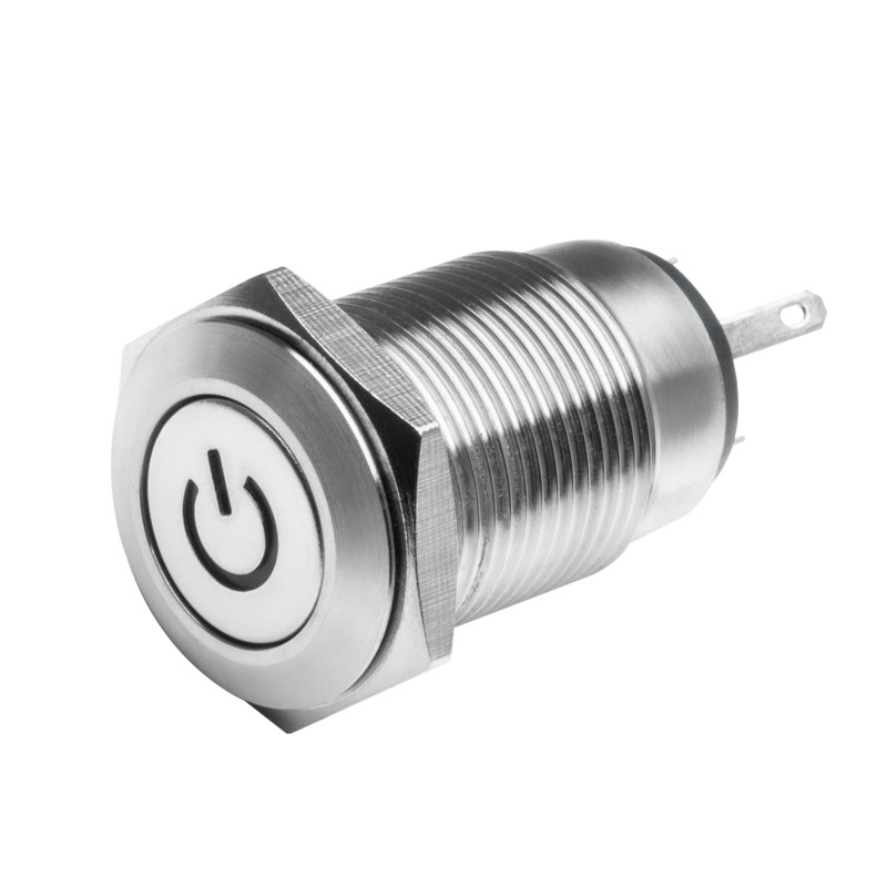 Oracle Pre-Wired Power Symbol On/Off Flush Mount LED Switch - Green - 2009-004