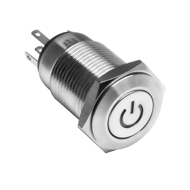 Oracle Pre-Wired Power Symbol On/Off Flush Mount LED Switch - Green - 2009-004