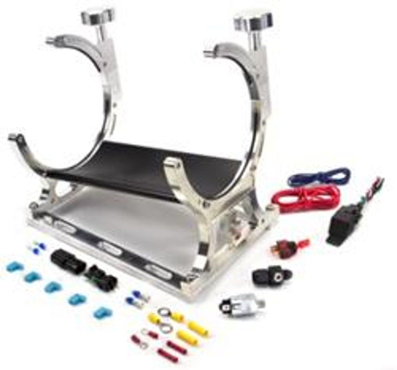 Automatic Billet Heated Nitrous Bottle Bracket with Install Accessories