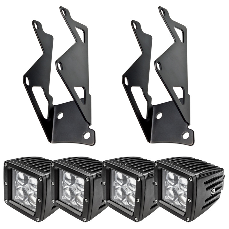 Oracle Jeep JK Dual Mounting Pillar Brackets/Lights Combo - 2145-504