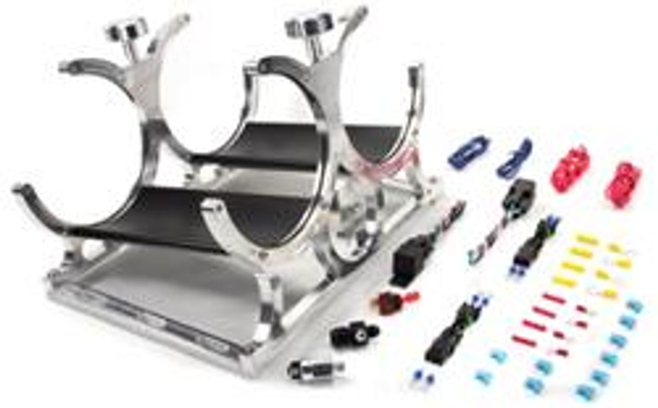 Nitrous Outlet Dual Billet Heated Bottle Bracket w. Install Kit