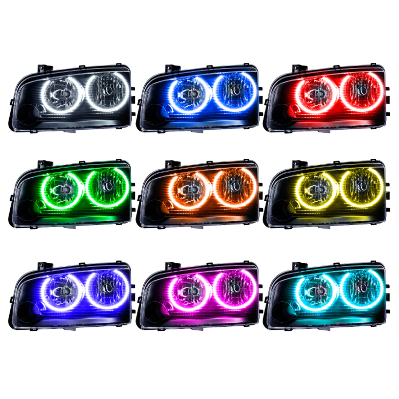 Oracle Dodge Charger 05-10 Halo Kit - ColorSHIFT w/ Simple Controller - 2233-504